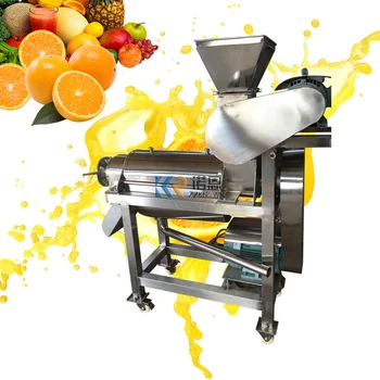 1,5 t/h Industriais do Vegetal de Fruto Slow Juicer Triturador de Exaustor Máquina de Manga Apple Espremedores de Limão Automática Espremedor de Laranja