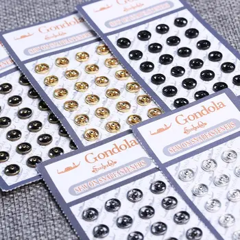 10/24pcs Mini Botão Fivela de DIY Roupas de Boneca 5mm Fivela de Metal Invisível Snap para 1/6 Boneca de Vestuário, Acessórios de Costura