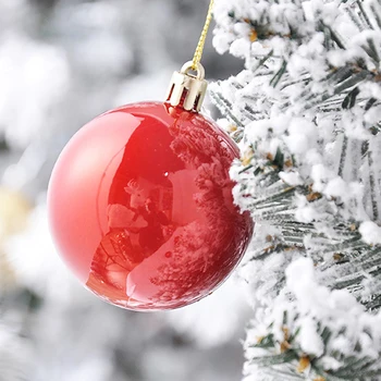 10 Cores Bola De Natal Pingente De Galvanoplastia, De Plástico, Bolas De Natal, Enfeites De Árvore De Natal Decoração De Ano Novo, Decoração Home