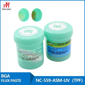 100% original NC-559-ASM-UV (TPF) fluxo de limpeza livre de pouca fumaça de solda BGA estação comumente usado 559 flux100g