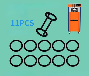 10PCS O Anéis de Vedação +1pcs H em Forma de Anel de Vedação Pequenas Juntas de Peças de Reposição Para sorvete Soft Machine Donper