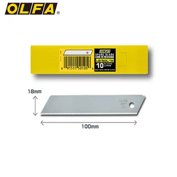 10pcs X OLFA LB-SOL-10 Lâminas de 18mm Pesados Snap-off Lâmina para Artesanato, Scrapbook, cartões, Quilting, Tecidos de Corte