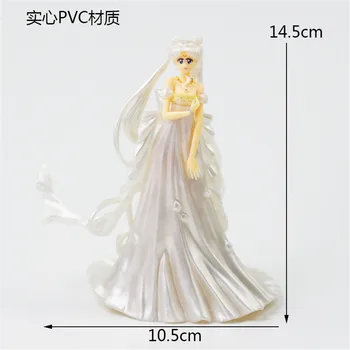 14cm de Anime Sailor Moon Casamento Tsukino Usagi PVC Figura de Ação do Brinquedo da Boneca Decoração do Bolo de Coleta de Modelo Dom