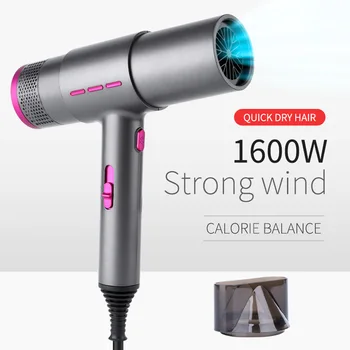 1600W de Alta Velocidade, Secador de Cabelo Profissional Secador de cabelo Sopro de Ar Secador de Cabelo Baixo nível de Ruído Difusor Salão de Memória Inteligente Secador de cabelo