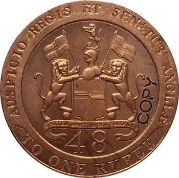 1794-Índia Britânica 1/48 Rupee de moedas CÓPIA 31mm