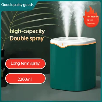 2.2 L Humidificador do Ar USB Duplo Spray de Aromaterapia Máquina de Grande Capacidade de Nevoeiro Criador de Óleo Essencial Difusser Família Umidificadores