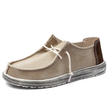 2022 Verão masculina da Nova Lona Sapatos de Barco ao ar livre Leve Conversível Slip-On Loafer de Moda Casual Sapatos de Praia Grande Tamanho 48