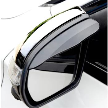 2Pcs de Espelho do carro Chuva Escudo Sombra Tampa para Mitsubishi Asx Lancer 10 9 Outlander 2013 Pajero L200 Sport Expo Eclipse Carisma
