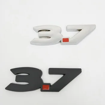 3.7 S 3D do Carro de Metal Estilo Auto Emblema Grade Emblema Adesivo Traseiro Tronco pára-choques de Decalque para Infiniti JEEP Volkswagen Haval Trumpchi