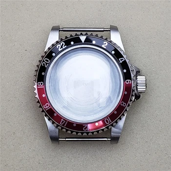 39.5 mm caixa de Relógio de Kit para Miyota 8215 8200 821A Relógio de Aço Inoxidável Tampa para Mingzhu 2813 Movimentos Mecânicos