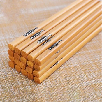 5 Par de Peixe pique varas de Família Carregados de Madeira de Sushi do Hashi de bambu natural talheres pauzinho chinês china dinnerware conjunto