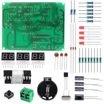 6-Dígitos DIY Eletrônico Digital Kit de Relógio AT89C2051 Chip de despertar Relógio Despertador, Kit de PCB de Solda Prática de Aprendizagem, Kits de