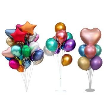 7 Tubo De Balão Stand Suporte De Balão De Suporte Pós Confete Balão De Chuveiro Do Bebê As Crianças Da Festa De Aniversário De Casamento, Decoração De Suprimentos