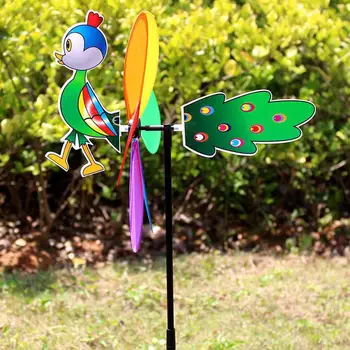Abelha Seis Cores tridimensional Moinho de vento de desenhos animados para Crianças Brinquedos Jardim de Casa Decoração
