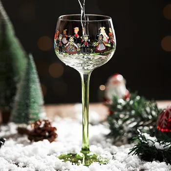 Alsácia Vilão De Vidro Cálice De Vinho Tinto Copo Criativo Champagne Cocktail De Vidro Fêmea Bonito De Natal