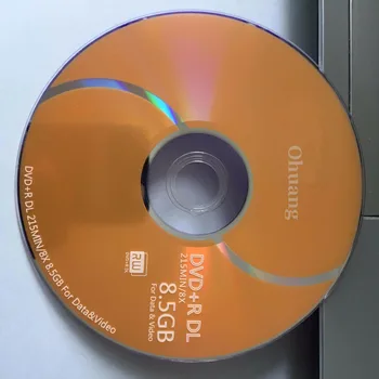 Atacado 10 discos D9 8,5 GB de Ouro em Branco Impresso Disco DVD+R DL