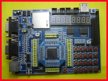Atmega128 Conselho de Desenvolvimento Brassboard Suporte de Cartão SD Tela da Cor de TFT Motor de passo Infravermelho LCD