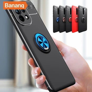 Bananq Anel Titular Soft Case Para Xiaomi 5X 6 6 8 8 9 SE 9T 10 10T 10i 10S Ultra Lite Pro 5G Silicone Acessórios do Telefone de Tampa