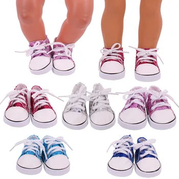 Boneca Acessórios Placa de Sapatos Para 18inch Renascer da Boneca do Bebê de Renda Plimsolls Brinquedos Para Meninas Crianças Skate Sapatos de Presente