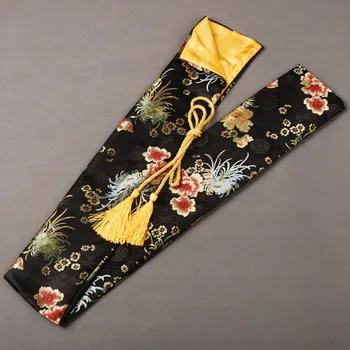 Bonito e Requintado Padrão de Flor de Seda Espada Saco para o Samurai Japonês Espada Katana Montagem Agradável e Elegante Padrões QD11