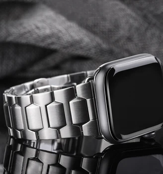 Cinta de Aço inoxidável Para a Apple faixa de Relógio de 45mm 41mm 44mm/40mm 42mm/38mm correa Bracelete pulseira de iwatch série 5 4 3 SE 6 7