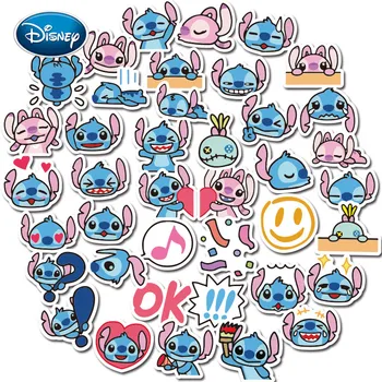 Disney 40pcs Star Baby Ponto de desenhos animados Etiqueta DIY Anime Etiqueta Móvel Mala Impermeável Autocolante Conjunto de Brinquedos para Crianças