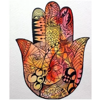 DIY 5D Diamante Pintura de Flor de Mão de Folha de Ponto Cruz Kit Completo Bordado Arte musiva Imagem de Strass Para a Criança Presente Decoração