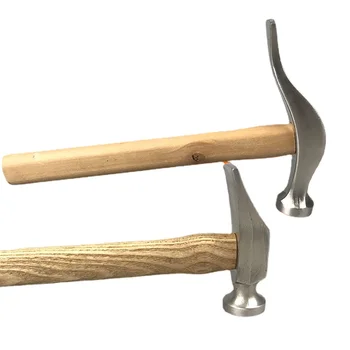 DIY mão de martelo de aço inoxidável instalação martelo cabo de madeira martelo martelo de ferro saco de sapato de couro de ferramentas de mão