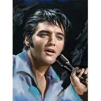 Elvis Presley DIY 5D Total de Diamante Mosaico de Diamante Diamante Bordados Kit de Decoração de Presente de Natal Decorativas Imagem