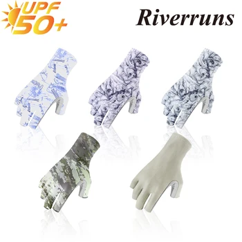 F Riverruns sem dedos Luvas de Pesca são Projetados para Homens e Mulheres de Pesca, passeios de Barco, Caiaque, Caminhada, corrida, Ciclismo