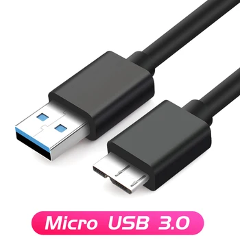 FONKEN USB 3.0 Micro-B USB Cabo USB a Para Micro B Cabo de Dados 1 MILHÃO Para Samsung NOTA3 S5 Carregamento HDD Unidade de Disco Rígido Externa do Fio 0