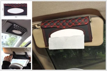 Interior do carro a viseira de sol do tecido caixa de suprimentos da área de transferência de papel toalha para Land Rover 2.5 V6 encontrados 3 V6 V8