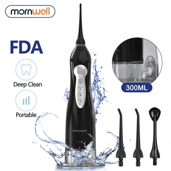 Irrigador Oral Recarregável USB Água Flosser Dental Portátil Jato de Água de 300ML de Água do Tanque Impermeável os Dentes mais