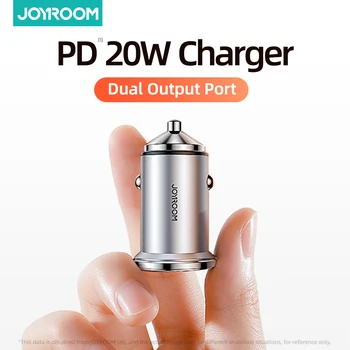 Joyroom 20W Carregador do Carro do USB Carregador Rápido Mini Com QC 4.0 3.0 Carga Rápida Tipo C PD Carregador Para o iPhone 12 Para Huawei Xiaomi
