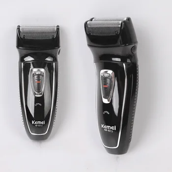 KEMEI 2 Cabeças Barbeador Elétrico Recarregável Reciproca Eletrônico Máquina de Barbear Rotary Aparador de Pêlos do Rosto Cuidados de Barbear KM-8013