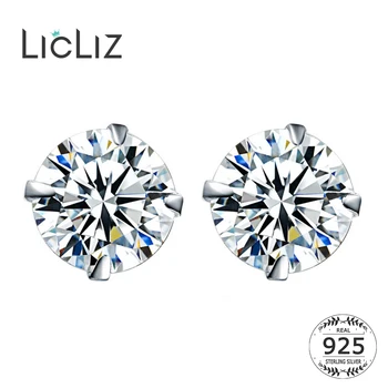 LicLiz Crystal Fashion Zirconia Prata 925 Brincos para Mulheres Jóias zircônia Cúbica de Pedra Acessórios LE0285D