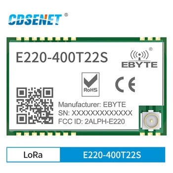 LLCC68 LoRa 433MHz Módulo 470MHz 22dBm de Longo Alcance IPEX/Carimbo Buraco UART WOR Transmissor sem Fio Receptor CDSENET E220-400T22S