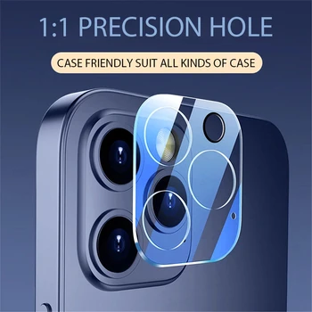 Luxo de Volta na Lente da Câmera Para o iPhone 13 12 11 Pro Mini Max Protetor de Tela Original, Lentes de Vidro de Protecção Não de Filme de Vidro Temperado