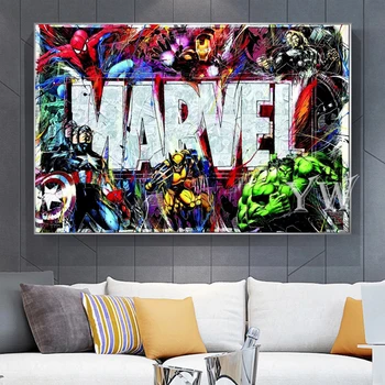 Marvel Logotipo do super-Herói DIY Diamante a Arte da Pintura de Wolverine, Homem-Aranha em Quadrinhos de Ponto de Cruz, Kits Diamond Mosaico de Decoração de Casa de Vingadores