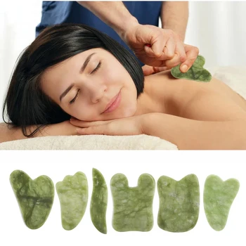 Material Natural Gua Sha Conselho Facial De Tratamento De Terapia De Massagem, Spa, Salão De Acupuntura Pele Do Rosto, Corpo, Massagem Ferramenta