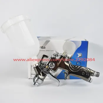 Mini Reparar a Arma de Pulverizador K350 da alimentação de Gravidade HVLP 0,8 mm bocal de 250ml de tinta aerógrafo