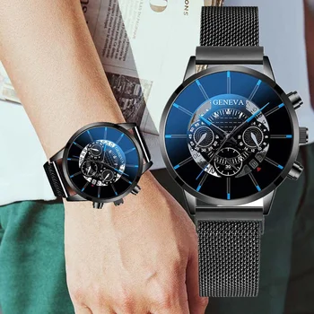 Minimalista Moda Masculina Ultra Fina De Relógios De Homens De Negócios De Malha De Aço Inoxidável Correia De Relógio De Quartzo Relógio Masculino