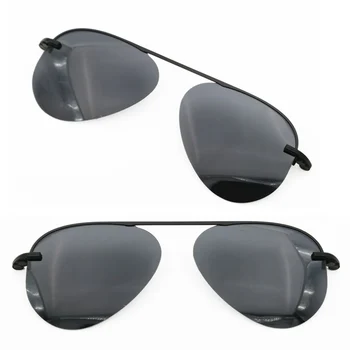 Modelo Nº 3042 único recorte TAC polarizada aviação óculos de sol de lentes para miopia ou hipermetropia óculos extra clipe na sunlens 0