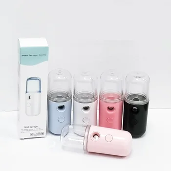 Nano-Névoa Facial Pulverizador Instrumento da Beleza USB Umidificador Recarregável de Nebulização de Cuidados com a Pele do Navio Hidratante Beleza