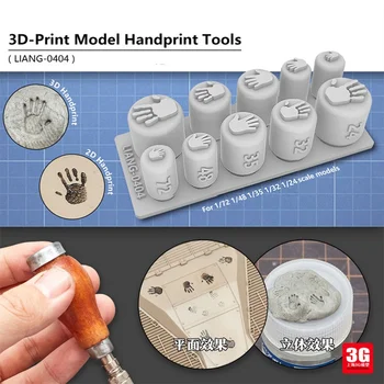 NOVO LIANG-0404 1/72 1/48 1/35 1/32 1/24 Escala 3D-Modelo de Impressão Handprint Ferramentas