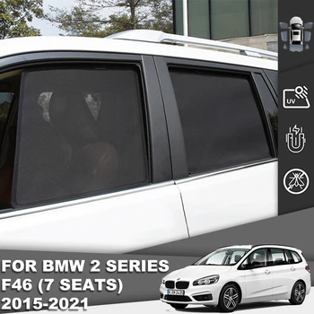 Para a BMW-2 Serie Gran Tourer F46 2014-2021 Magnético Carro pára-Sol pára-brisa Dianteiro Cortina de Bebê vidro Traseiro Lateral Pala de protecção do Sol