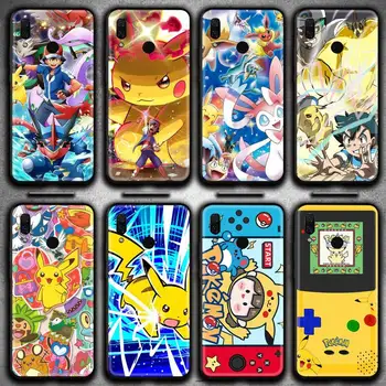 Pokemons Pikachus Caso de Telefone Huawei Y6P Y8S Y8P Y5II Y5 Y6 2019 P Inteligente Prime Pro