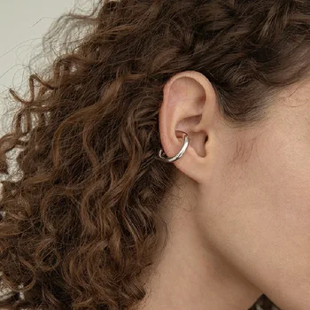 Projetos de Corda Torcida Clipe de Brincos sem Piercing em Forma de U Geométricas Brincos Clipes Cruzou Minimalista Ear Cuff Quente