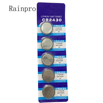 Rainpro 5PCS/MONTE CR2430 2430 de lítio de 3V bateria de célula tipo moeda para controle remoto / medidor eletrônico, etc.