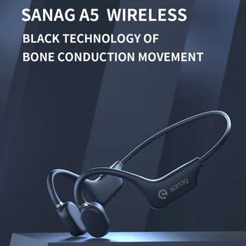 Sanag A30S AirRun Fone de ouvido sem Fio Bluetooth Ouvido Aberto Condução de Ar De 360 ° Estéreo IPX7 Impermeável Esportes Osso Condução Auricular
